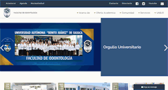 Desktop Screenshot of odontologia.uabjo.mx